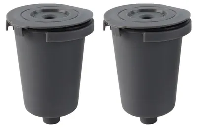 Wiederverwendbare Filterbecher 2er-Pack für Kaffeemaschinen