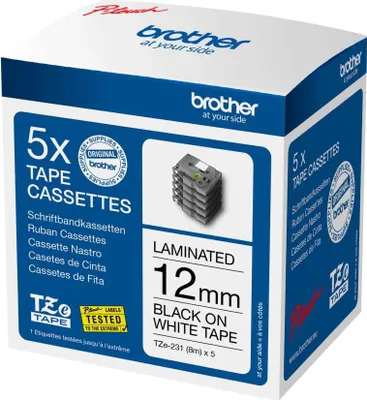 Immagine prodotto di Brother TZE-231M5 nastro per etichette Nero su bianco
