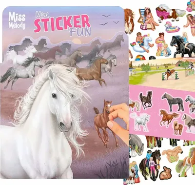Zdjęcie produktu dla Stickerbuch Miss Melody  Sticker-Fun, 12 illustrierte Hintergrund-Seiten, 7 Stickerbogen