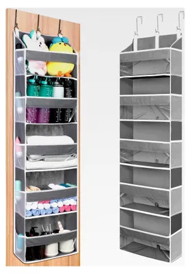 Produktbild von Hängeorganizer für die Tür mit 5 Taschen, faltbar und platzsparend, ideal für Camping, Aufbewahrung im Kinderzimmer, Hängeregal für Bad, Schlafzimmer, Küche und Wohnheim