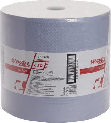 Obrázek produktu pro Utěrka WYPALL L30 7359 D380xŠ350cca mm modrá třívrstvá 1000 sáčků/rl.