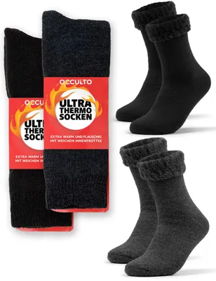 Immagine prodotto di Calze termiche Ultra Thermo, per uomo e donna, confezione da 2
