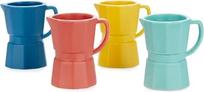 Image de Céramique Espresso Café Moka Set de tasses, 4 pièces, Multicolore