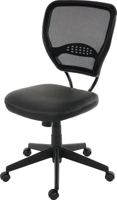 Produktbild von Profi-Bürostuhl Chicago, Chefsessel Drehstuhl, 150kg belastbar, Kunstleder  schwarz ohne Armlehnen