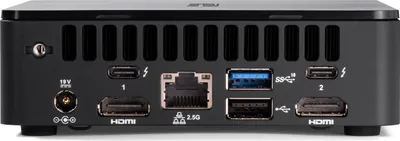 Image de ASUS NUC 12 Pro Kit RNUC12WSKI700002I - Barebone - mini-PC - 1 x Core i7 1260P - RAM 0GB - carte graphique Intel Iris Xe - 1GbE, 2,5GbE, Bluetooth 5,2, Wi-Fi 6E - WLAN : Bluetooth 5,2, 802,11a/b/g/n/ac/ax (Wi-Fi 6E) - noir (90AR00D1-M00090)
