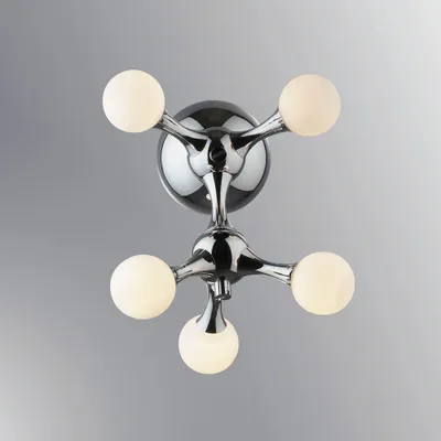 Produktbild von Ideal Lux Nodi Pendelleuchte mit 5 Kugelgläser Designlampe Chrom