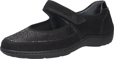 Produktbild von Waldläufer Henni-Soft, Ortho-Tritt, Denver (Nubukled.) / Krokusstretch, schwarz, Weite H 496H33-350-001 39