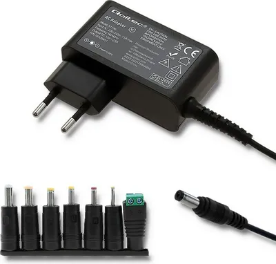 Obrázok produktu pre Qoltec 51736 Univerzálny napájací adaptér 12V | 2,5A | 30W | 7 pluginov