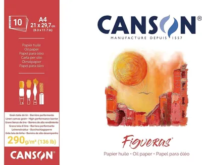 Zdjęcie produktu dla Canson Figueras, Papier artystyczny, 290 g/m², 10 ark.