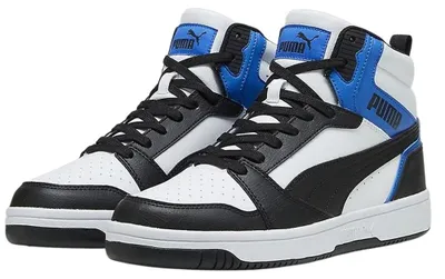 Imagen del producto de Puma - Zapatillas para hombre "Rebound V6", cuero, modelo PP7006 (talla 42,5 EU) (blanco/negro/azul)