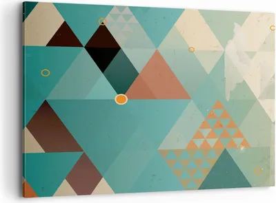 Produktbild von Bild auf Leinwand - Leinwandbild - Abstraktion modern - 100x70cm - Wand Bild - Wanddeko - Leinwanddruck - Bilder - Kunstdruck - Wanddekoration - Leinwand bilder - Wandkunst - AA100x70-3571