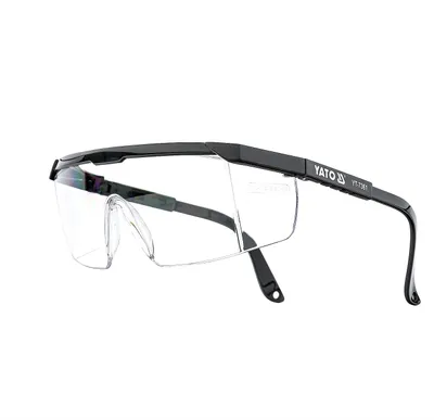 Produktbild von Yato YT-7361, Schutzbrille, EN 166:2001, Schwarz, Transparent, Transparent, Nylon, Polycarbonat