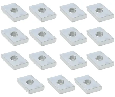 Imagen del producto de 15 Pzas Tuerca T-Slot M8 para Perfiles de Aluminio - Acero Galvanizado
