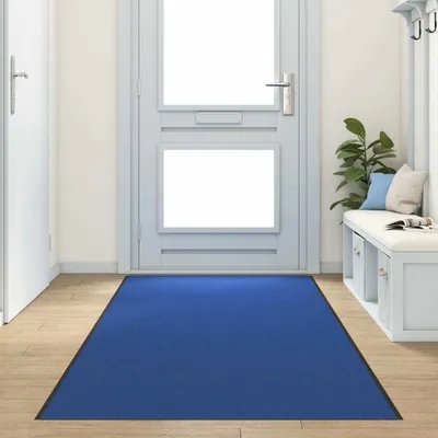 Obrázok produktu pre Rohož Modrá a čierna 120 x 400 cm 100% polyamid