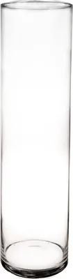 Produktbild von INNA-Glas Große Glasvase Zylinder Sanya AIR, klar, 60cm, Ø15cm - Hohe Vase/Glas Bodenvase