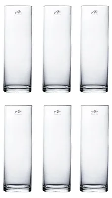 Produktbild von 6er Set Glasvasen, Dekogläser CYLI H. 30cm D. 10cm zylindrisch rund Sandra Rich