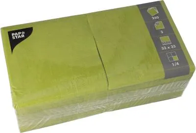 Produktbild von Papstar 81657, Olive, Seidenpapier, Einfarbig, 46,5 g/m², 330 mm, 330 mm