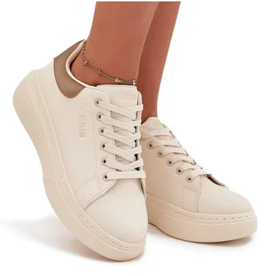 Produktbild von Damen Sneakers auf Plattform Big Star SS274246 Hellbeige 41