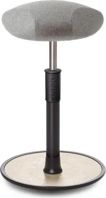 Produktbild von Sitz- Stehhocker Free Tall Triangel kvadrat Divina Mel. h.grau schw. /creme.