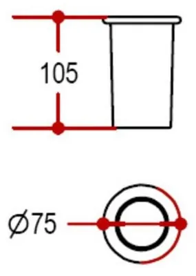 Produktbild von Lineabeta Satinierter Glasbecher Ausführung: sandgestrahltes Glas geätzt, 55003.81