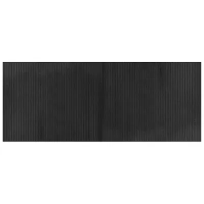 Produktbild von vidaXL Teppich Rechteckig Grau 80x200 cm Bambus