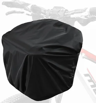 Productafbeelding van Regenhoes fietsmand en fietstas - 35 liter - Zwart