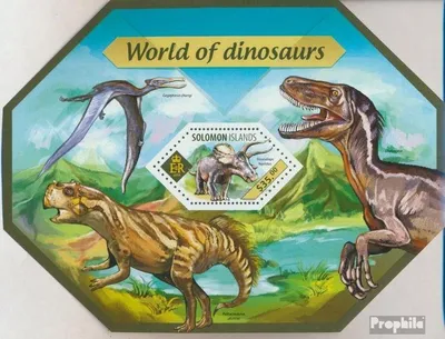 Produktbild von Briefmarken Salomoninseln 2014 Mi Block 304 (kompl. Ausg.) postfrisch Dinosaurier