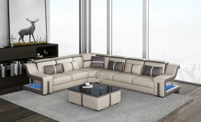 Produktbild von Ecksofa Sofa Couch Polster L-Form Wohnlandschaft Sitzgarnitur Sofas Garnituren