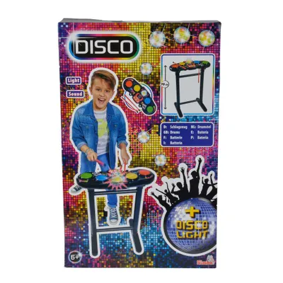 Obrázok produktu pre Simba My Music World Disco Drums, bicie súprava, detský nástroj, disko guľa, 70 cm, 106834103