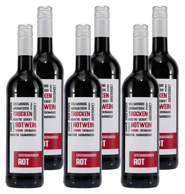 Produktbild von Spätburgunder Baden Rotwein -trocken- (6 x 0,75L)