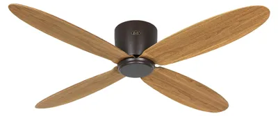 Immagine prodotto di Ventilatore da soffitto a risparmio energetico con telecomando Eco Plano II WiFi 132 cm Bronzo / Rovere