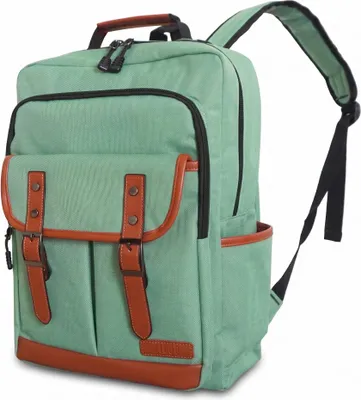 Produktbild von ZILOU Laptop Rucksack 16 Zoll 28L mit Regenhülle & Anti-Diebstahl Grün