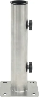 Produktbild von "Winter Sale" Sonnenschirmständer für Ø38/48 mm Mast Silbern Stahl - Sonnenschirmständer clorisNeu909745 - Sonnenschirmständer