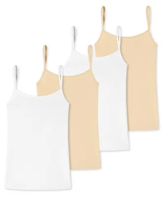 Produktbild von Schiesser Uncover Damen Spaghettitop 4-Pack - sortiert 3 - Größe L