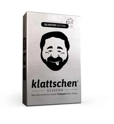 Produktbild von Denkriesen DENKRIESEN - klattschen® - SILVESTER EDITION ''Das wahrscheinlich beste Trinkspiel aller Zeiten''
