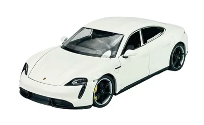 Produktbild von Welly Porsche Taycan Turbo S Weiss Maßstab 1:24 Modellauto 24107