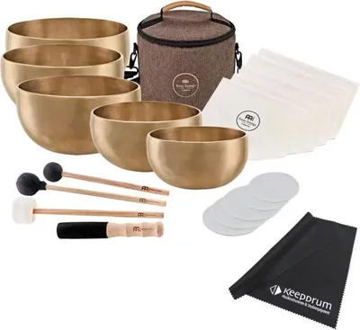 Produktbild von Meinl Sonic Energy Klangschalen-Set SB-Y2 Yoga Nidra mit Tuch