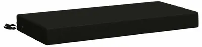 Produktbild von Bankkissen SOEST 100 % Polyester Schwarz 80 x 40 x 8 cm
