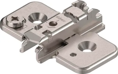 Obrázek produktu pro BLUM CLIP excentrická křížová montážní deska, ocel, šrouby, vzdálenost 3 mm