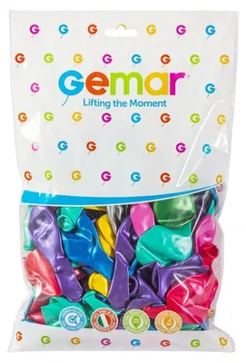 Immagine prodotto di Palloncini Gemar Mix Metallic G90 100 pz