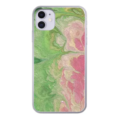 Produktbild von MuchoWow® Handyhülle Schutzhülle Hülle für iPhone 11 Farbe - Kunst - Psychedelisch Silikon Softcase Handy Hülle - Handytasche