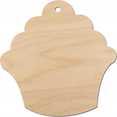 Zdjęcie produktu dla Drewniana ozdoba zawieszka Muffinka Decor