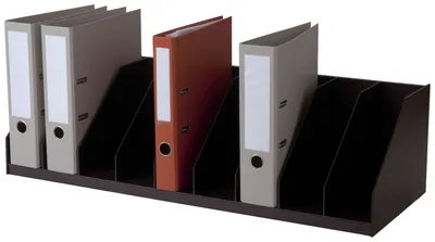 Produktbild von PAPERFLOW Paperflow Belegefach 85,7 x 21 x 29 cm (B x H x T) DIN A4 9 Fächer Polystyrol schwarz