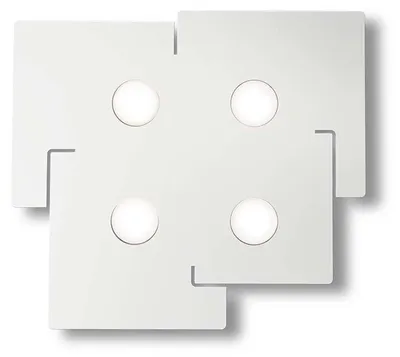 Image de Ideal Lux Plafonnier Totem 4-flg. blanc 215778