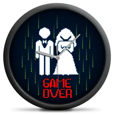 Produktbild von Wanduhr Game Over