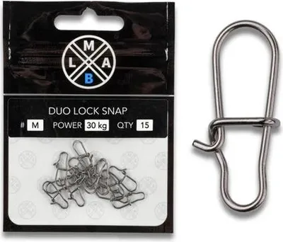 Produktbild von LMAB Duo Lock Snap, Karabiner, silber, 30kg, 137382
