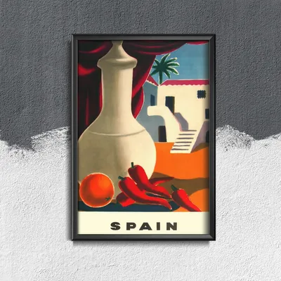 Produktbild von Poster - Canvas - Leinwand - 29,7 cm x 42 cm - Spanien