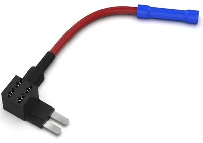 Sicherungshalter für Mikro-Flachsicherungen bis 30 A, 10 cm Kabel