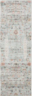 Image de Interiyou Tapis lavable Gand Turquoise 80x240 cm