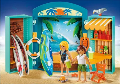 Produktbild von PLAYMOBIL® - Aufklapp-Spiel-Box "Surf Shop" 5641